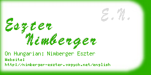 eszter nimberger business card